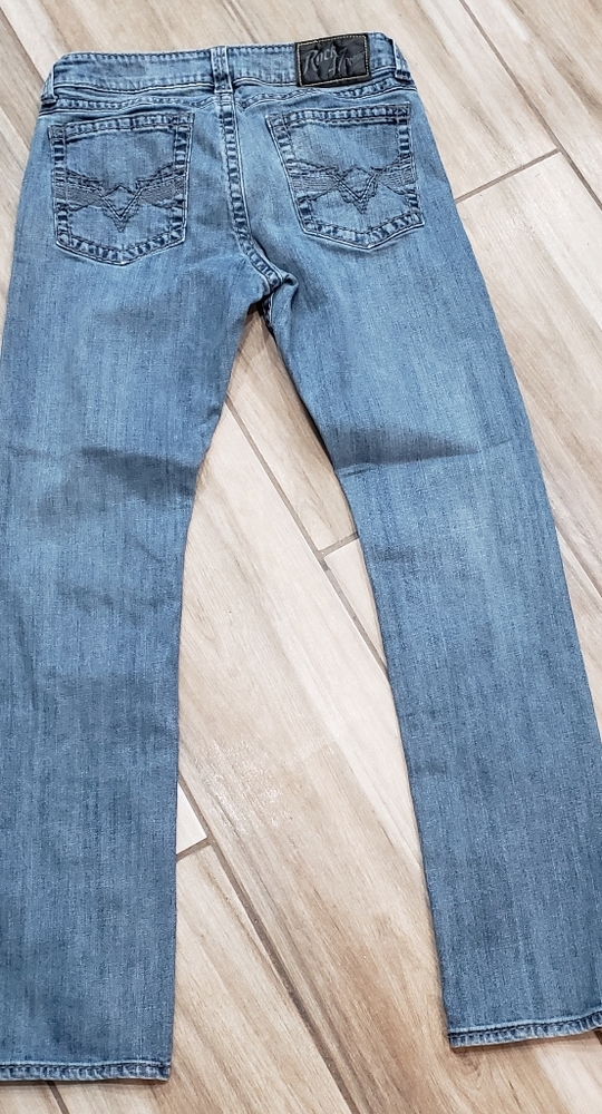 Mens Wrangler Rock47 Slim Straight Leg Denim Jeans Size 32/36